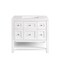 James Martin Vanities Breckenridge 36in Single Vanity, Bright White w/ 3 CM White Zeus Top 330-V36-BW-3WZ - alternate 1